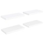 Floating wall shelves 4 pcs white MDF 50x23x3.8 cm by vidaXL, Shelves and shelves - Ref: Foro24-323810, Price: 47,08 €, Disco...