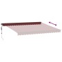 Toldo retráctil automático burdeos 450x350 cm de , Toldos - Ref: Foro24-3215004, Precio: 502,78 €, Descuento: %