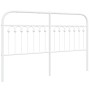 Cabecero de metal blanco 150 cm de , Cabeceros y pies de cama - Ref: Foro24-376683, Precio: 54,89 €, Descuento: %