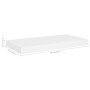 Floating wall shelves 4 pcs white MDF 50x23x3.8 cm by vidaXL, Shelves and shelves - Ref: Foro24-323810, Price: 47,08 €, Disco...