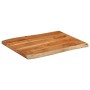 Rectangular tabletop with natural acacia edge 70x60x3.8 cm by , Table tops - Ref: Foro24-370643, Price: 61,04 €, Discount: %