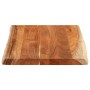 Rectangular tabletop with natural acacia edge 70x60x3.8 cm by , Table tops - Ref: Foro24-370643, Price: 61,04 €, Discount: %