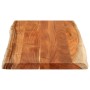 Tablero de mesa rectangular borde natural acacia 120x60x3,8 cm de , Tableros para mesas - Ref: Foro24-370648, Precio: 130,00 ...