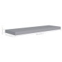 Gray MDF floating wall shelf 80x23.5x3.8 cm by vidaXL, Shelves and shelves - Ref: Foro24-323856, Price: 21,63 €, Discount: %