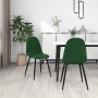 Dining chairs, 2 units, dark green velvet by , dining chairs - Ref: Foro24-325648, Price: 104,99 €, Discount: %