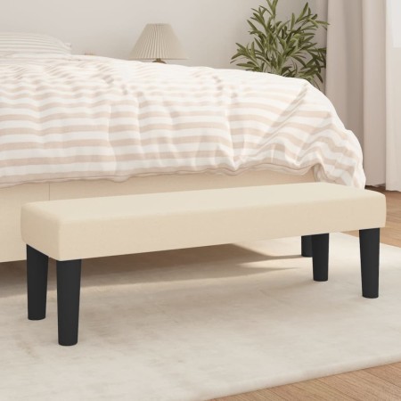 Cream-colored fabric bench 100x30x30 cm by , Banks - Ref: Foro24-346649, Price: 52,25 €, Discount: %