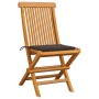 Garden chairs 6 units with taupe cushions teak wood by , Garden chairs - Ref: Foro24-3065598, Price: 395,56 €, Discount: %