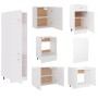 7-piece engineered wood kitchen furniture set in white by , Kitchen cabinets - Ref: Foro24-3067631, Price: 535,33 €, Discount: %