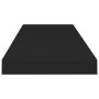 Estante flotante de pared MDF negro 80x23,5x3,8 cm de vidaXL, Estantes y estanterías - Ref: Foro24-323835, Precio: 20,12 €, D...