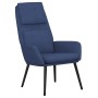 Sillón de relax con reposapiés tela azul de , Sillones - Ref: Foro24-3097772, Precio: 140,13 €, Descuento: %