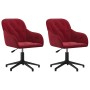 Swivel dining chairs, 2 units, red velvet by , dining chairs - Ref: Foro24-3103382, Price: 171,53 €, Discount: %