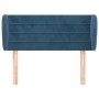 Dark blue velvet headboard 83x23x78/88 cm by , Headboards and footboards - Ref: Foro24-3117318, Price: 43,68 €, Discount: %