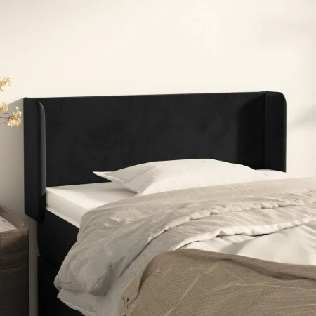 Cabecero de terciopelo negro 103x16x78/88 cm de , Cabeceros y pies de cama - Ref: Foro24-3118532, Precio: 55,81 €, Descuento: %
