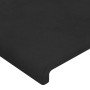 Black velvet headboard 103x16x78/88 cm by , Headboards and footboards - Ref: Foro24-3118532, Price: 58,89 €, Discount: %