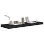 Floating wall shelves 4 pcs MDF black 80x23.5x3.8 cm by vidaXL, Shelves and shelves - Ref: Foro24-323837, Price: 68,59 €, Dis...