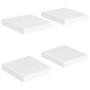 Floating wall shelves 4 pcs MDF white 23x23.5x3.8 cm by vidaXL, Shelves and shelves - Ref: Foro24-323804, Price: 42,68 €, Dis...