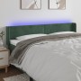 Dark green velvet headboard with LED lights 183x16x78/88 cm by , Headboards and footboards - Ref: Foro24-3123019, Price: 82,2...