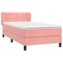 Box spring bed with pink velvet mattress 80x200 cm by , Beds and slatted bases - Ref: Foro24-3127462, Price: 280,21 €, Discou...