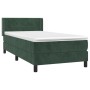 Box spring bed with dark green velvet mattress 80x200 cm by , Beds and slatted bases - Ref: Foro24-3130928, Price: 285,99 €, ...