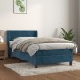 Dark blue velvet box spring bed with mattress 80x200 cm by , Beds and slatted bases - Ref: Foro24-3130989, Price: 286,43 €, D...