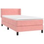 Cama box spring con colchón terciopelo rosa 100x200 cm de , Camas y somieres - Ref: Foro24-3131008, Precio: 313,49 €, Descuen...