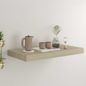 Oak color MDF floating wall shelf 50x23x3.8 cm by vidaXL, Shelves and shelves - Ref: Foro24-323871, Price: 20,42 €, Discount: %