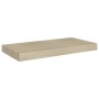 Oak color MDF floating wall shelf 50x23x3.8 cm by vidaXL, Shelves and shelves - Ref: Foro24-323871, Price: 20,99 €, Discount: %