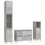 Bathroom furniture set, 2 pieces, gray plywood with concrete finish. by , Bathroom furniture - Ref: Foro24-3185601, Price: 21...