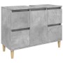 Bathroom furniture set, 2 pieces, gray plywood with concrete finish. by , Bathroom furniture - Ref: Foro24-3185601, Price: 21...