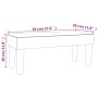 Synthetic leather bench in cappuccino color, 70x30x30 cm by , Banks - Ref: Foro24-346637, Price: 43,00 €, Discount: %