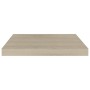 Oak color MDF floating wall shelf 50x23x3.8 cm by vidaXL, Shelves and shelves - Ref: Foro24-323871, Price: 20,99 €, Discount: %