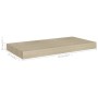 Oak color MDF floating wall shelf 50x23x3.8 cm by vidaXL, Shelves and shelves - Ref: Foro24-323871, Price: 20,99 €, Discount: %