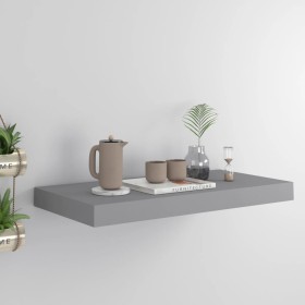 Gray MDF floating wall shelf 50x23x3.8 cm by vidaXL, Shelves and shelves - Ref: Foro24-323850, Price: 17,99 €, Discount: %