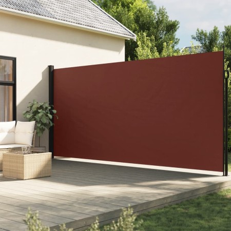 Toldo lateral retráctil marrón 200x500 cm de , Sombrillas - Ref: Foro24-4004464, Precio: 141,38 €, Descuento: %