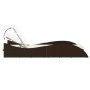 Synthetic rattan sun lounger with brown cushion 60x205x73 cm by , Loungers - Ref: Foro24-368279, Price: 152,99 €, Discount: %