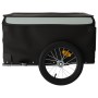 Bicycle trailer, black and gray iron, 45 kg by , Bicycle trailers - Ref: Foro24-94084, Price: 100,27 €, Discount: %