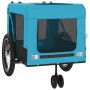 Bicycle pet trailer, iron frame, Oxford fabric, blue and black. by , pet strollers - Ref: Foro24-93939, Price: 118,42 €, Disc...