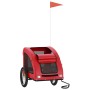 Bicycle pet trailer, iron frame, red Oxford fabric by , pet strollers - Ref: Foro24-93964, Price: 86,16 €, Discount: %