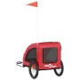 Bicycle pet trailer, iron frame, red Oxford fabric by , pet strollers - Ref: Foro24-93964, Price: 86,16 €, Discount: %