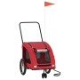 Bicycle pet trailer, iron frame, red Oxford fabric by , pet strollers - Ref: Foro24-93985, Price: 119,40 €, Discount: %