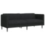 3-piece black fabric sofa set by , Sofas - Ref: Foro24-3209231, Price: 718,99 €, Discount: %