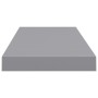 Floating wall shelf in gray MDF 60x23.5x3.8 cm by vidaXL, Shelves and shelves - Ref: Foro24-323853, Price: 18,22 €, Discount: %