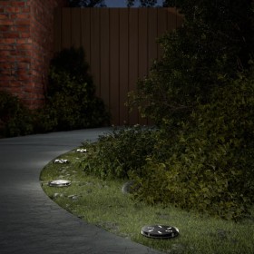 Solar ground lights for garden with warm white spikes, 4 units by , Outdoor lighting - Ref: Foro24-4008196, Price: 21,99 €, D...