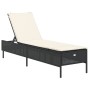 Sun loungers with cushions 2 units synthetic black rattan by , Loungers - Ref: Foro24-3261587, Price: 284,97 €, Discount: %