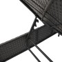 Sun loungers with cushions 2 units synthetic black rattan by , Loungers - Ref: Foro24-3261587, Price: 284,97 €, Discount: %