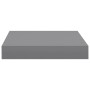 Set of 2 gray MDF floating wall shelves 23x23.5x3.8 cm by vidaXL, Shelves and shelves - Ref: Foro24-323845, Price: 19,17 €, D...