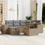 Set sofás de jardín 7 piezas y cojines ratán sintético beige de , Conjuntos de jardín - Ref: Foro24-3275299, Precio: 535,52 €...