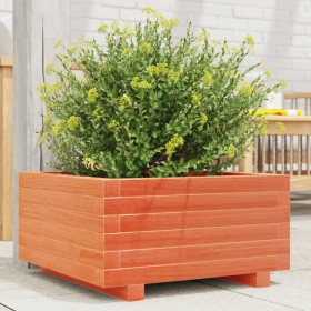 Jardinera madera maciza de pino marrón cera 50x50x26,5 cm de , Maceteros y jardineras - Ref: Foro24-847295, Precio: 62,27 €, ...