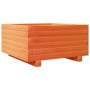 Jardinera madera maciza de pino marrón cera 50x50x26,5 cm de , Maceteros y jardineras - Ref: Foro24-847295, Precio: 62,27 €, ...