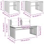 Gartensofagarnitur 4-teilig mit grauen Polstern aus synthetischem Rattan von , Gartensets - Ref: Foro24-4003883, Preis: 283,4...